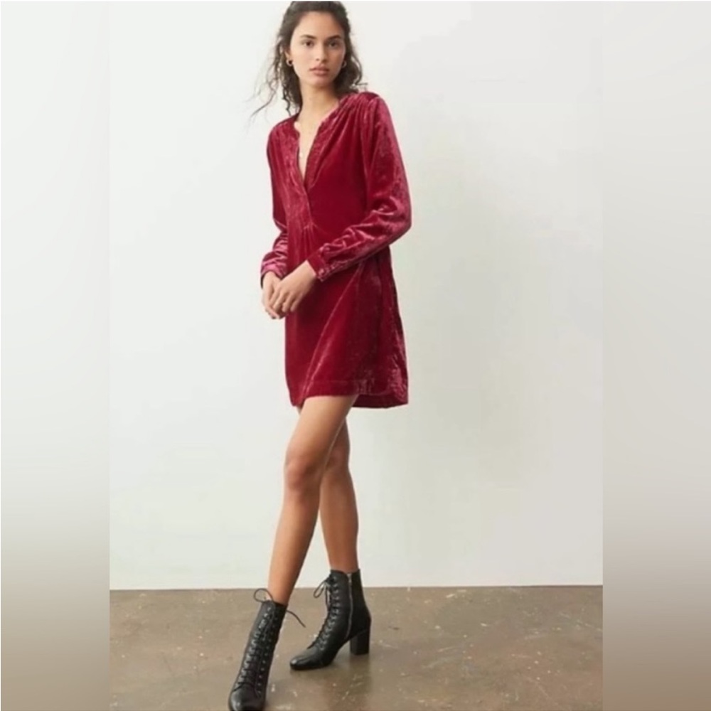 Anthropologie Velvet Tunic Dress - Sz small